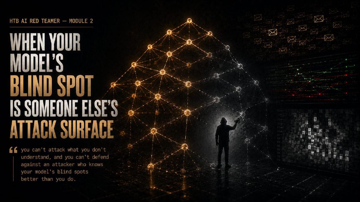 HTB AI Red Teamer — Module 2: when your model's blind spot is someone else's attack surface
